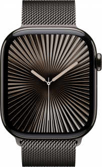Apple Watch Series 10 Cellular 46mm Titanyum Kasa ve Milano Loop