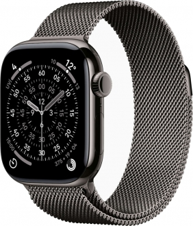 Apple Watch Series 11 Cellular 42mm Titanyum Kasa ve Milano Loop