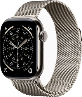 Apple Watch Series 11 Cellular 46mm Titanyum Kasa ve Milano Loop