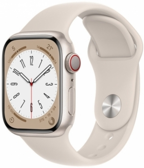 Apple Watch Series 8 Cellular 41mm Alüminyum Kasa ve Spor Kordon