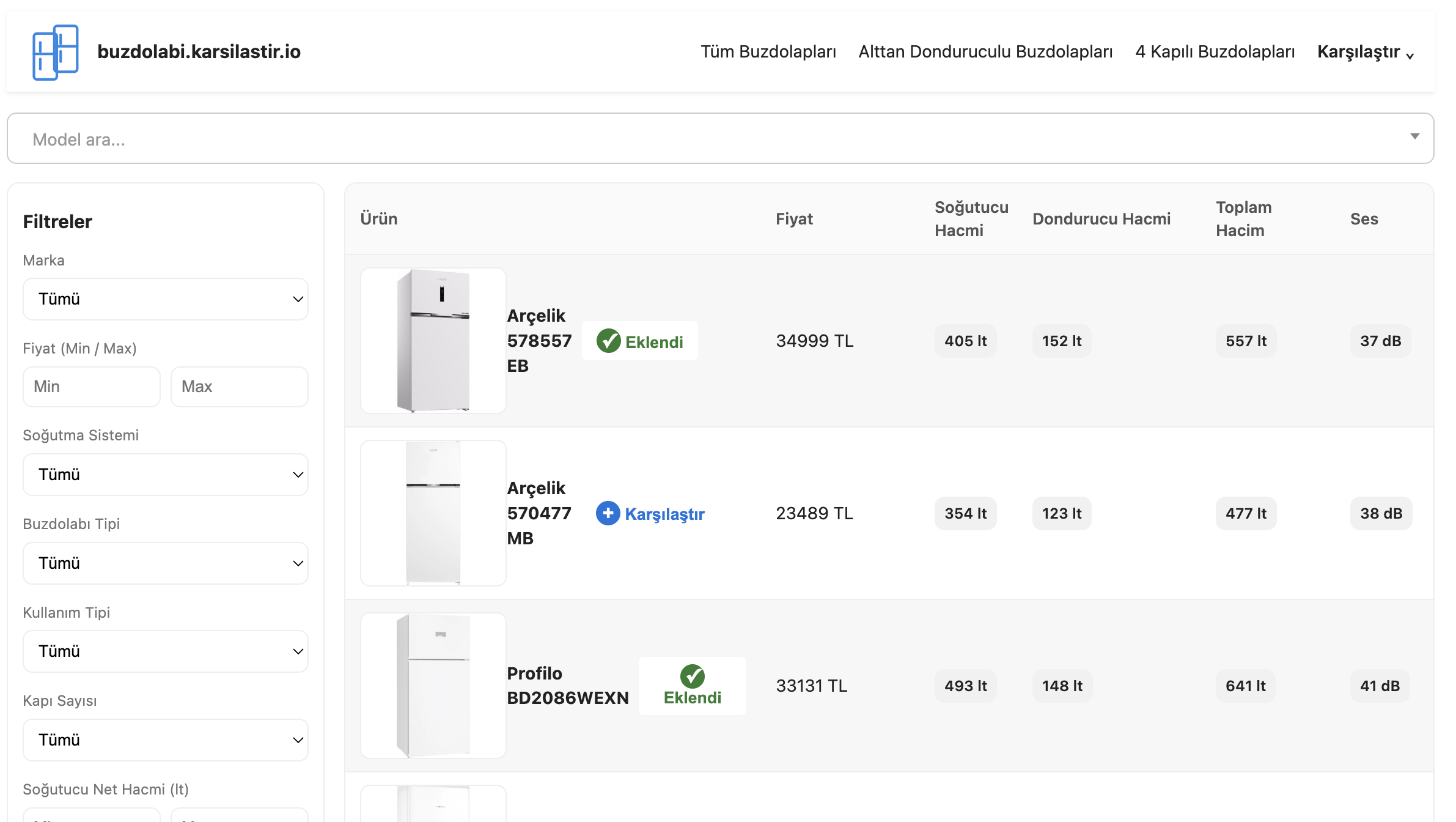 Dryer Comparison